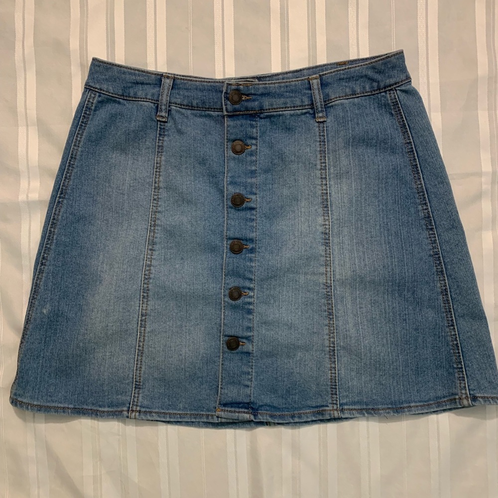 target brand jean skirt